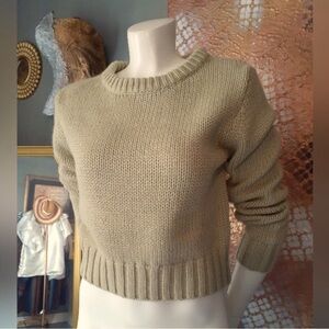 NWT ZARA WOOL CABLE NECK SWEATER